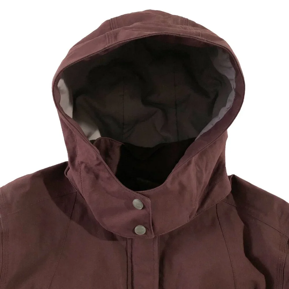 Carhartt Jacket Womens Size XL (16/18) Burgundy Shoreline Storm Defender Hooded - Picture 7 of 16